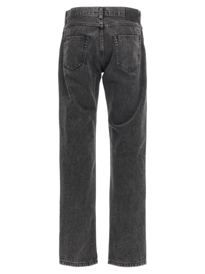 Alexander Mcqueen Mcqueen Metal Plate Jeans In Black