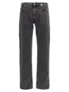 Alexander Mcqueen Alexander Mc Queen "metal Plate" Jeans In Black