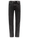 Alexander Mcqueen Alexander Mc Queen "metal Plate" Jeans In Black