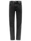 Alexander Mcqueen Alexander Mc Queen "metal Plate" Jeans In Black