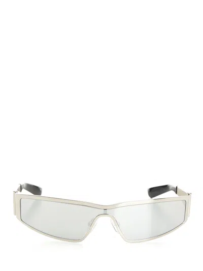 Alexander Mcqueen Metal Sun In Light Silver Glasses Silver