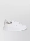 Alexander Mcqueen Metallic Heel Tab Oversized Leather Sneakers
