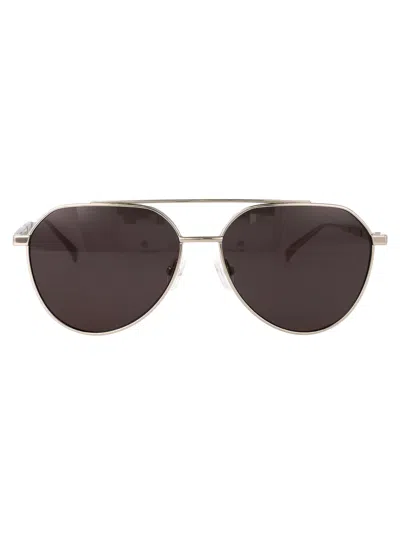 Alexander Mcqueen Metallic Silver Sunglasses