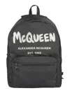 Alexander Mcqueen Black Graffiti Metropolitan Printed Backpack