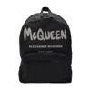 Alexander Mcqueen Alexander Mc Queen Graffiti Metropolitan Backpack In White