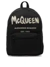 Alexander Mcqueen Black Graffiti Metropolitan Printed Backpack