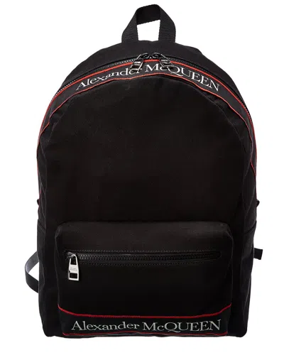 Alexander Mcqueen Metropolitan Selvedge Canvas Backpack In Black