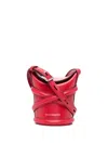 Alexander Mcqueen Micro The Curve Cross Body Bag In Red