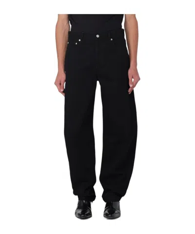 Alexander Mcqueen Mid-rise Barrel Jeans In Black