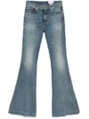 Alexander Mcqueen Mid-rise Flared Jeans In 蓝色