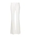 Alexander Mcqueen High-rise Flared Tailored Trousers In White