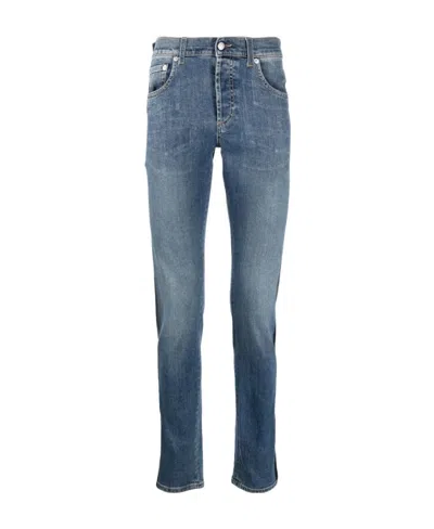 Alexander Mcqueen Mid-rise Skinny Jeans In Blue