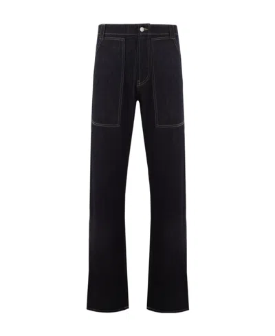 Alexander Mcqueen Mid-rise Straight Jeans In Black