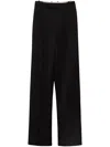 Alexander Mcqueen Halbhohe Straight-leg-hose In Black