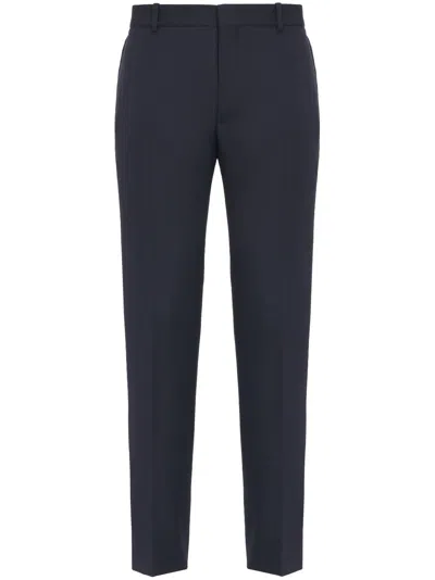Alexander Mcqueen Cropped-hose Mit Geradem Bein In Black