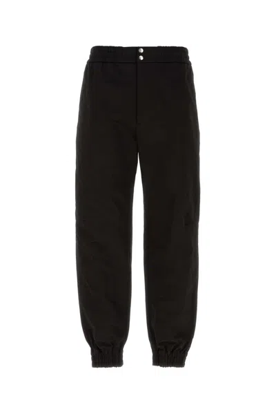 Alexander Mcqueen Cotton Sweatpants Men In Black
