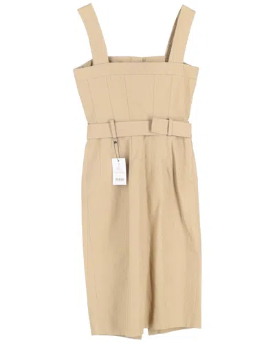 Alexander Mcqueen Midi Dress In Nude