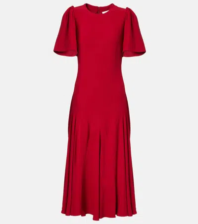Alexander Mcqueen Midi Dress In Red
