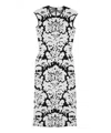 Alexander Mcqueen Damask Intarsia-knit Midi Dress In White