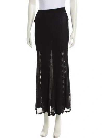 Pre-owned Alexander Mcqueen Midi Length Skirt In Black