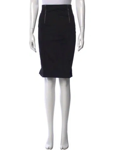 Pre-owned Alexander Mcqueen Midi Length Skirt In Black