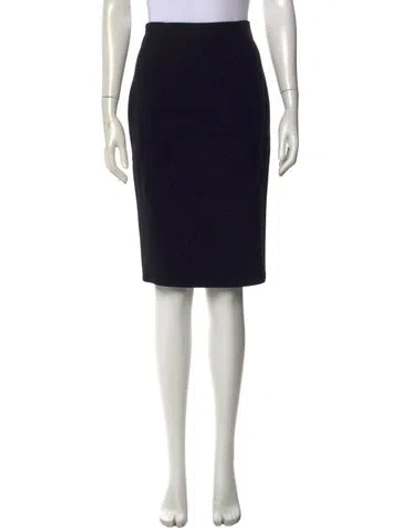 Pre-owned Alexander Mcqueen Midi Length Skirt In Black