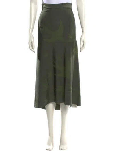 Pre-owned Alexander Mcqueen Midi Length Skirt In Green