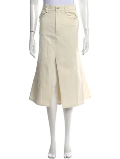Pre-owned Alexander Mcqueen Midi Length Skirt In Neutral