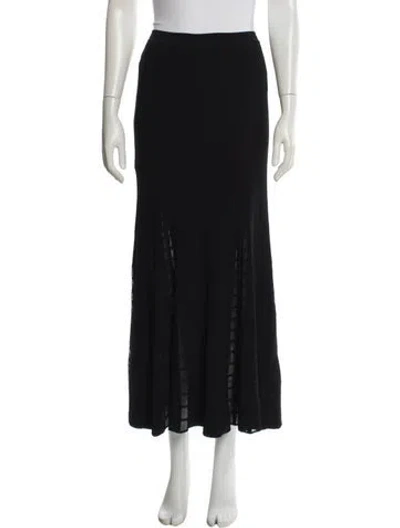 Pre-owned Alexander Mcqueen Midi Length Skirt W/ Tags In Black