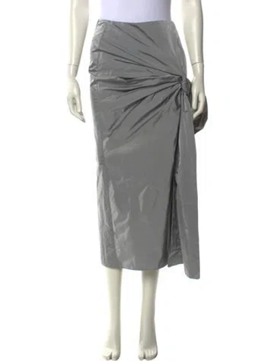 Pre-owned Alexander Mcqueen Midi Length Skirt W/ Tags In Gray