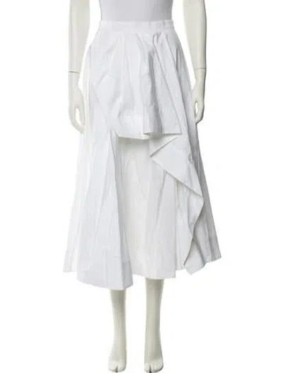 Pre-owned Alexander Mcqueen Midi Length Skirt W/ Tags In White