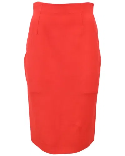 Pre-owned Alexander Mcqueen Midi Pencil Skirt, Size It, 38 (authentic Pre-loved)