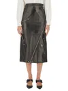 Alexander Mcqueen Alexander Mc Queen Midi Skirt In Gray