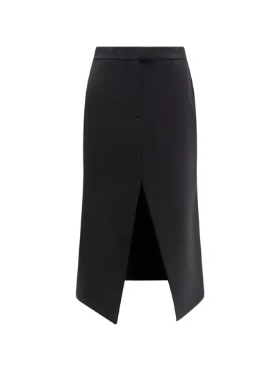 Alexander Mcqueen Midi Wool Skirt
