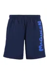 Alexander Mcqueen Midnight Blue Nylon Swimming Shorts