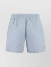 Alexander Mcqueen Embroidered Skull Swim Shorts In Pastel