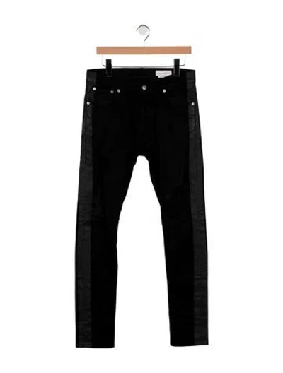Pre-owned Alexander Mcqueen Mid-rise Skinny Leg Jeans In Black