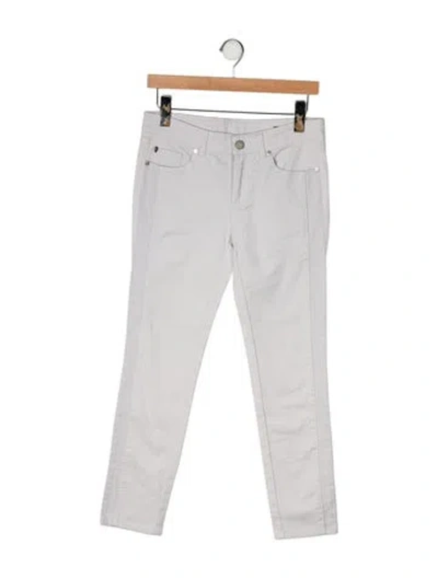 Pre-owned Alexander Mcqueen Mid-rise Skinny Leg Jeans In Grey