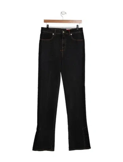 Pre-owned Alexander Mcqueen Mid-rise Straight Leg Jeans W/ Tags In Black