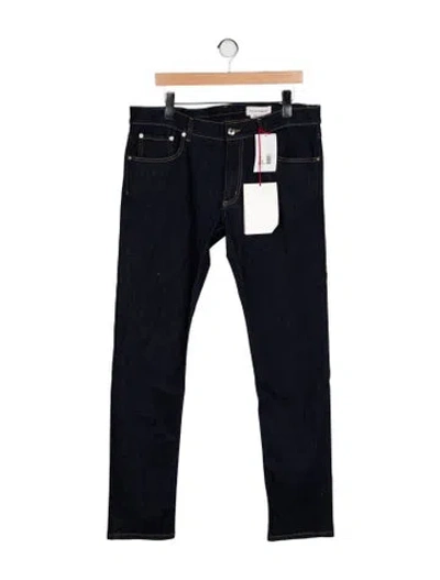 Pre-owned Alexander Mcqueen Mid-rise Straight Leg Jeans W/ Tags In Black