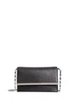 Alexander Mcqueen Mcqueen Mini T-bar Leather Clutch In Black