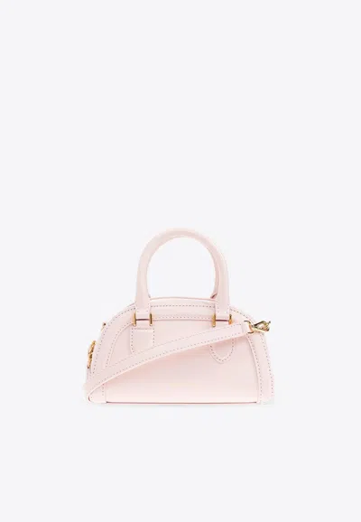 Alexander Mcqueen Mini Birdee Boston Top Handle Bag In Pink