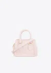 Alexander Mcqueen Mini Birdee Top Handle Bag In Pink