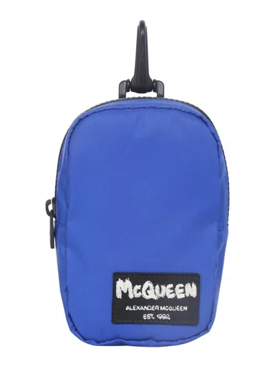 Alexander Mcqueen Mini Case In Blue