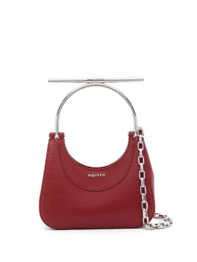 Alexander Mcqueen Mini Cross-bar Bag In Red
