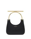 Alexander Mcqueen Mini Embellished Textured-leather Shoulder Bag In Black