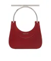 Alexander Mcqueen Mcqueen Mini T-bar Crossbar Leather Handbag In Red