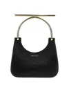 Alexander Mcqueen Mini Embellished Textured-leather Shoulder Bag In Black