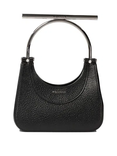 Alexander Mcqueen "mini Cross-bar" Handbag In Black