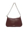 Alexander Mcqueen Mini T-bar Leather Shoulder Bag In Red